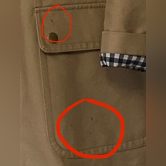 J. Crew Tan Hooded Coat with Checkered Lining - Picture 4 of 4